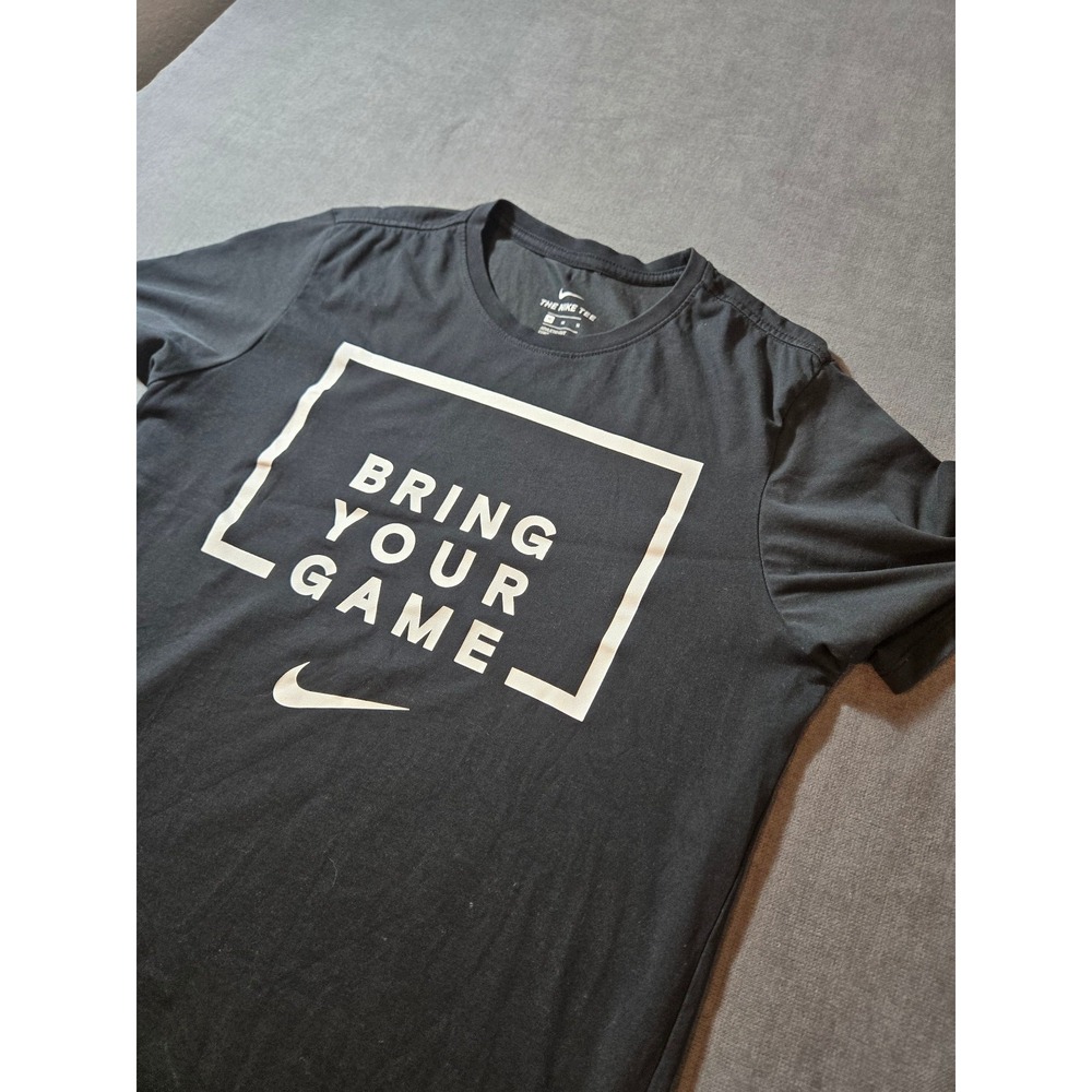 Nike Shirt Mens Medium Bring Your Game Graphic Tee Swoosh Athletic Dri Fit